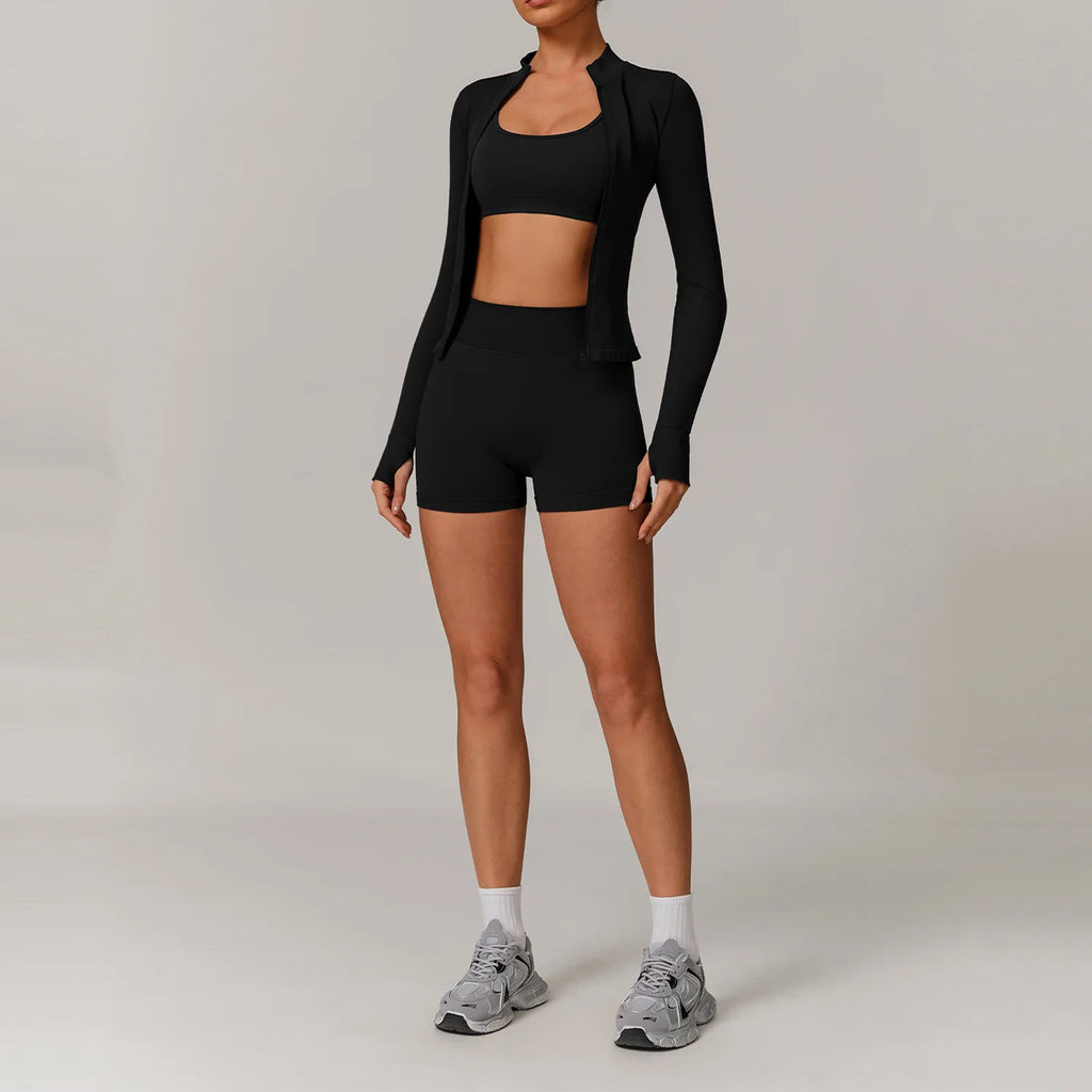 🤍 Conjunto Fitness Feminino Cintura Alta
Suporte firme. Silhueta definida. Confiança em cada treino.