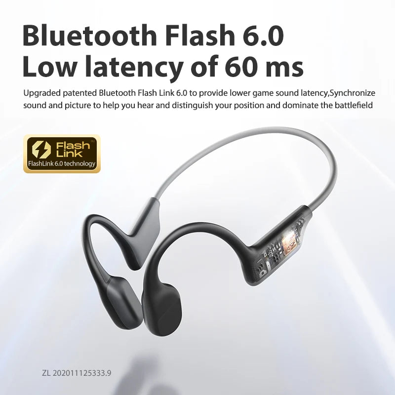 🎧 Fone de Ouvido de Condução Óssea Bluetooth 5.3
Som aberto. Liberdade total. Performance sem distrações.